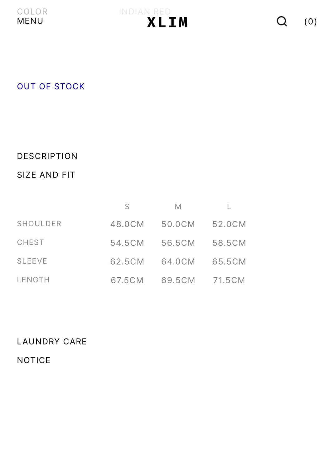 엑슬림 EP.2 JERSEY SIZE 1 RED 상품이미지4