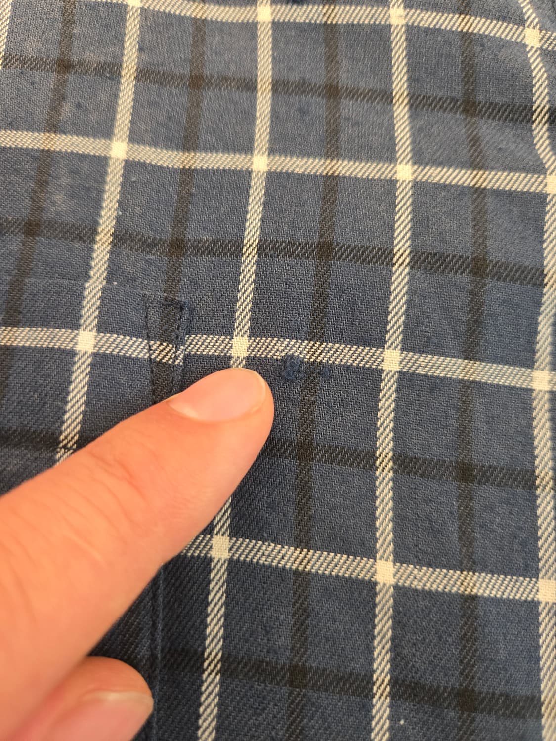 엠포리오알마니 네이비 체크 남방 셔츠 M 상품이미지5