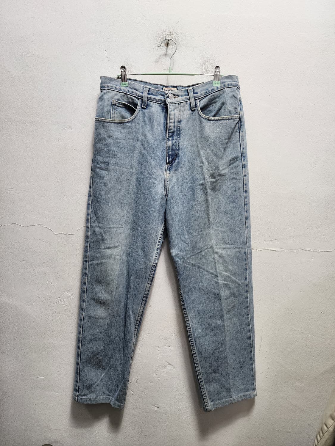 게스 USA 빈티지 90s 연청바지 상품이미지2