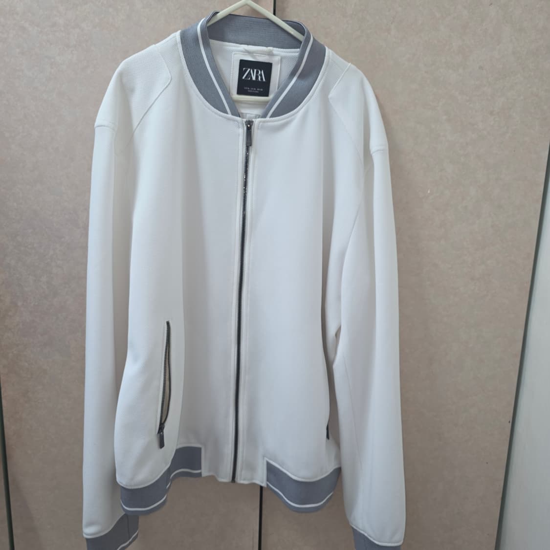 ZARA 화이트 져지 XL 상품이미지1