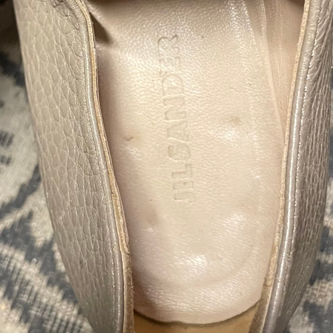 질샌더 (우먼) 카우 하이드 그레이 레이스 업 슈즈 상품이미지5