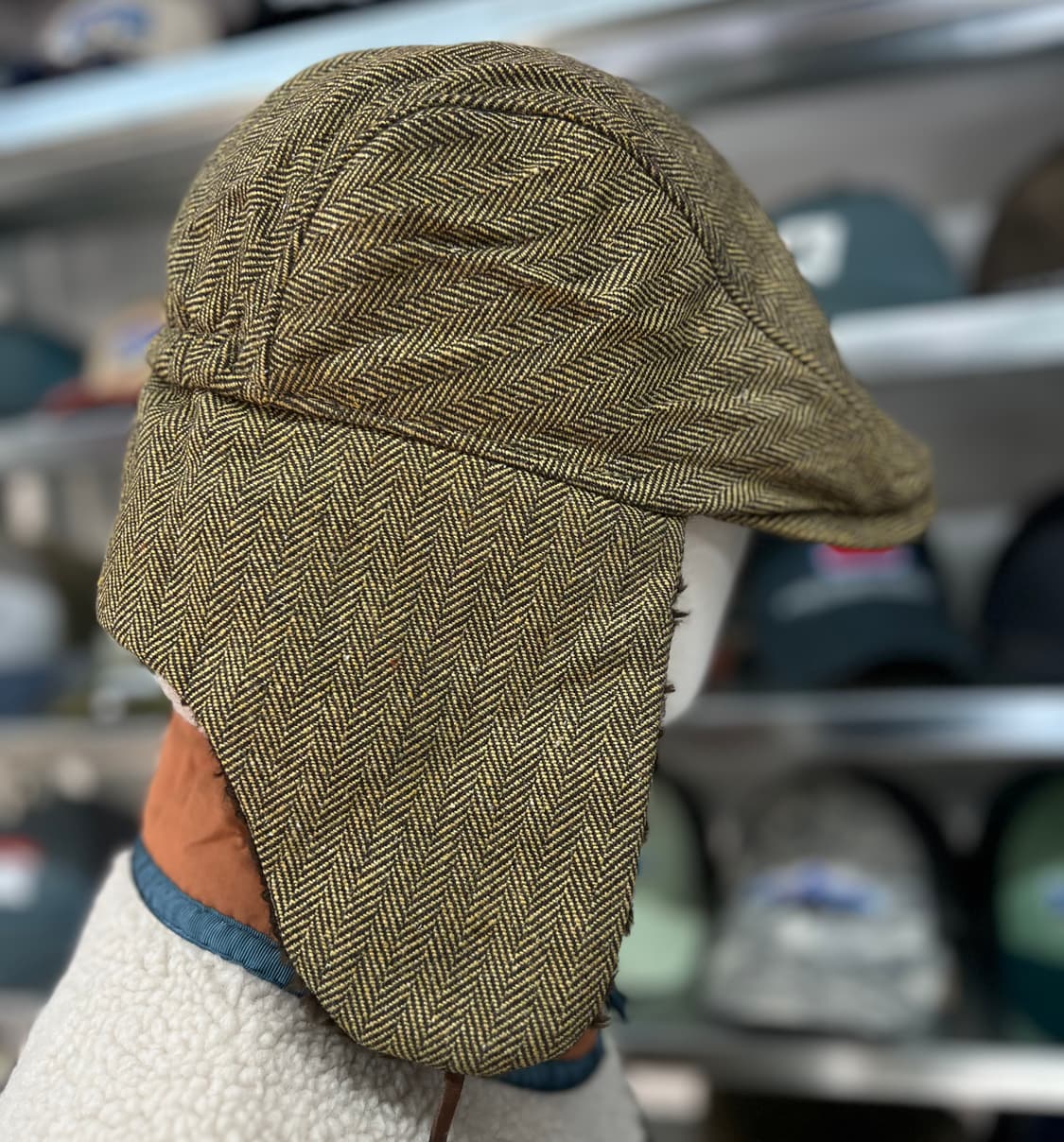 클래식 귀도리캡  옐로우브라운 상품이미지3