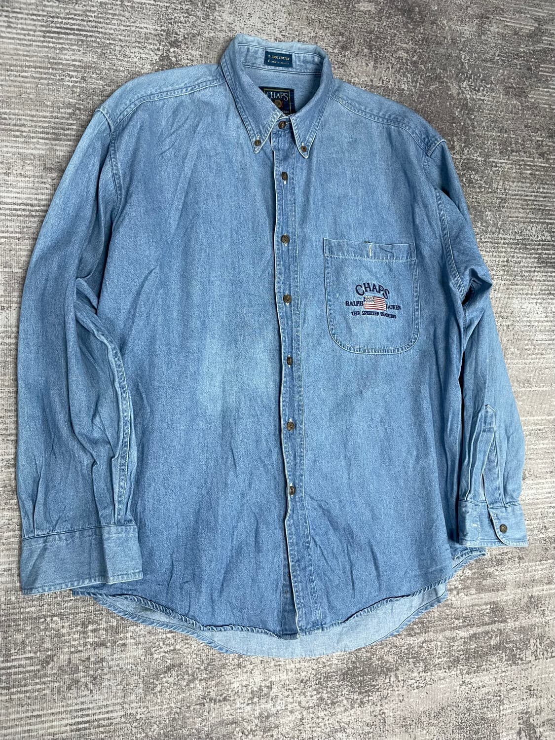 90's CHAPS 랄프로렌 빅셔츠 상품이미지8