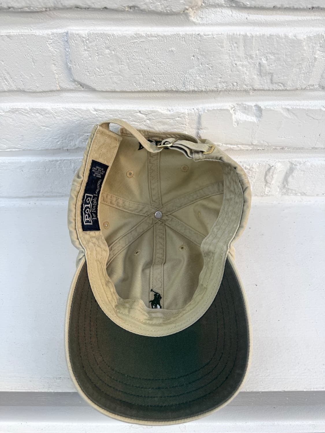 폴로 베이지 그린 볼캡 상품이미지3