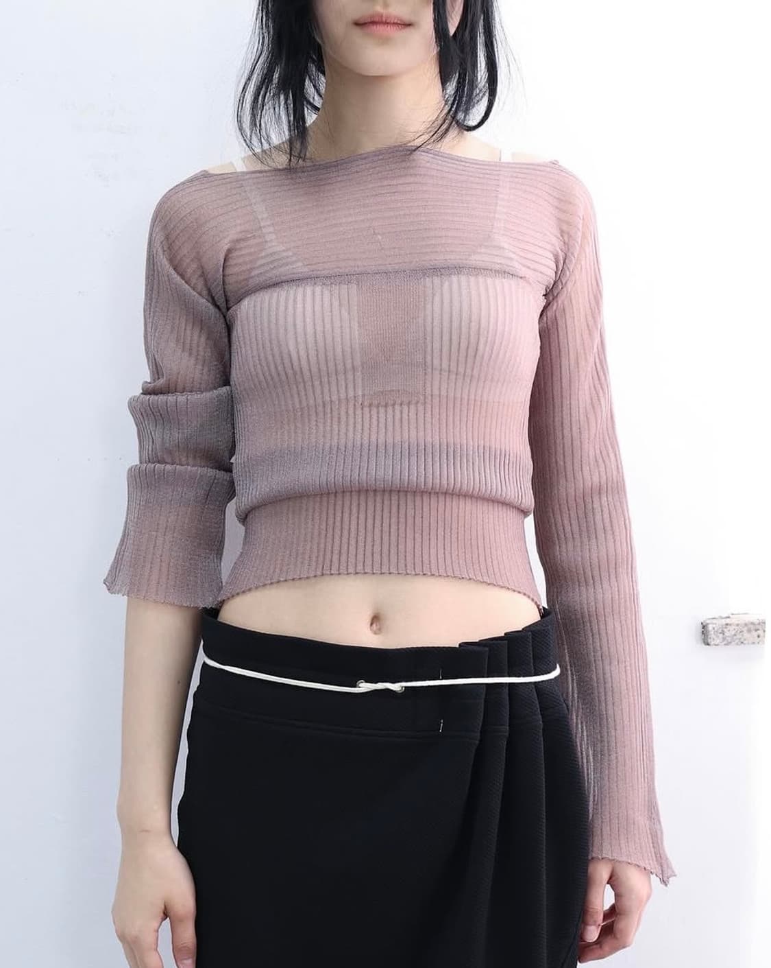울리카 상투스 시어탑 베이지 상품이미지2