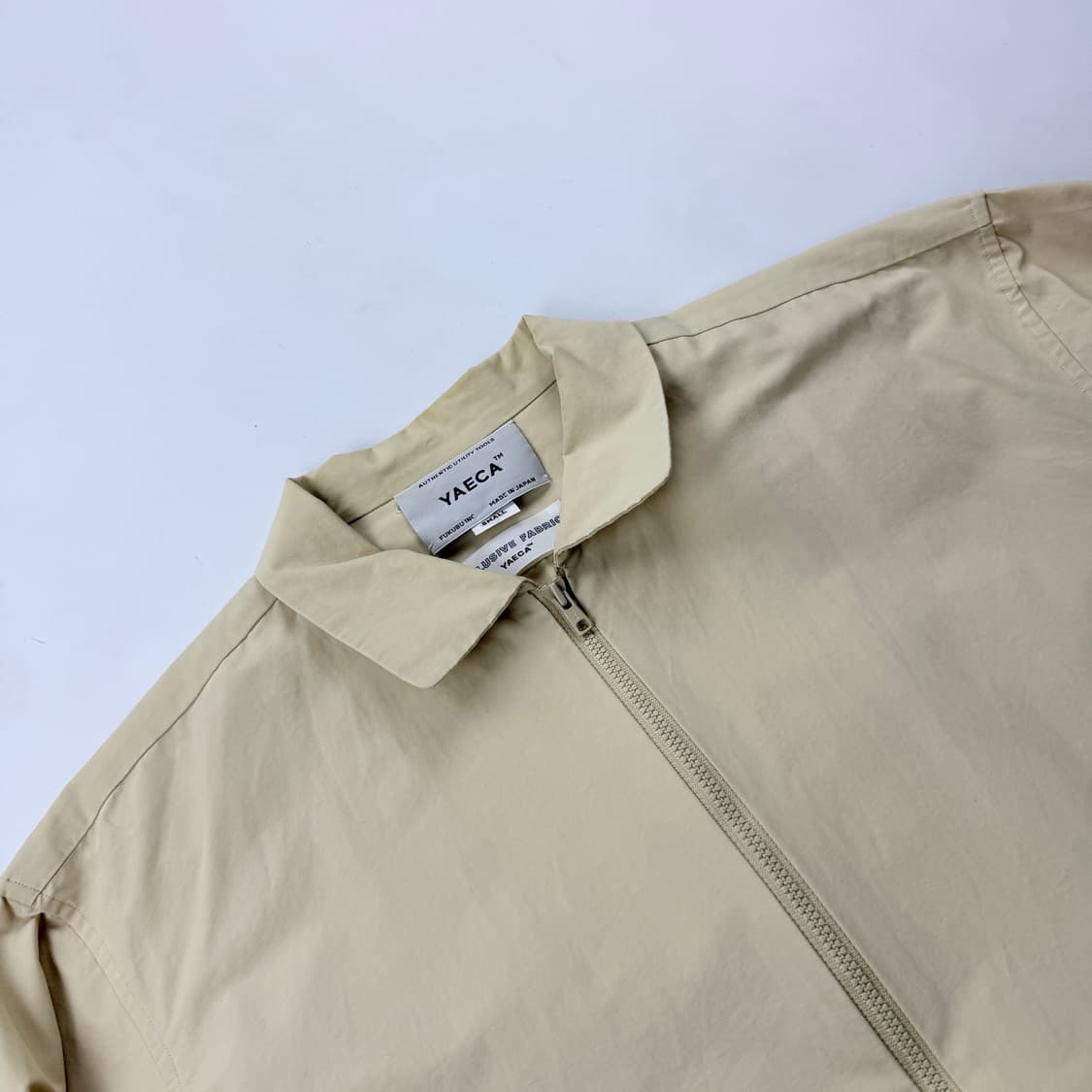 Yaeca 야에카 아이보리 코튼 지퍼 셔츠자켓 상품이미지3