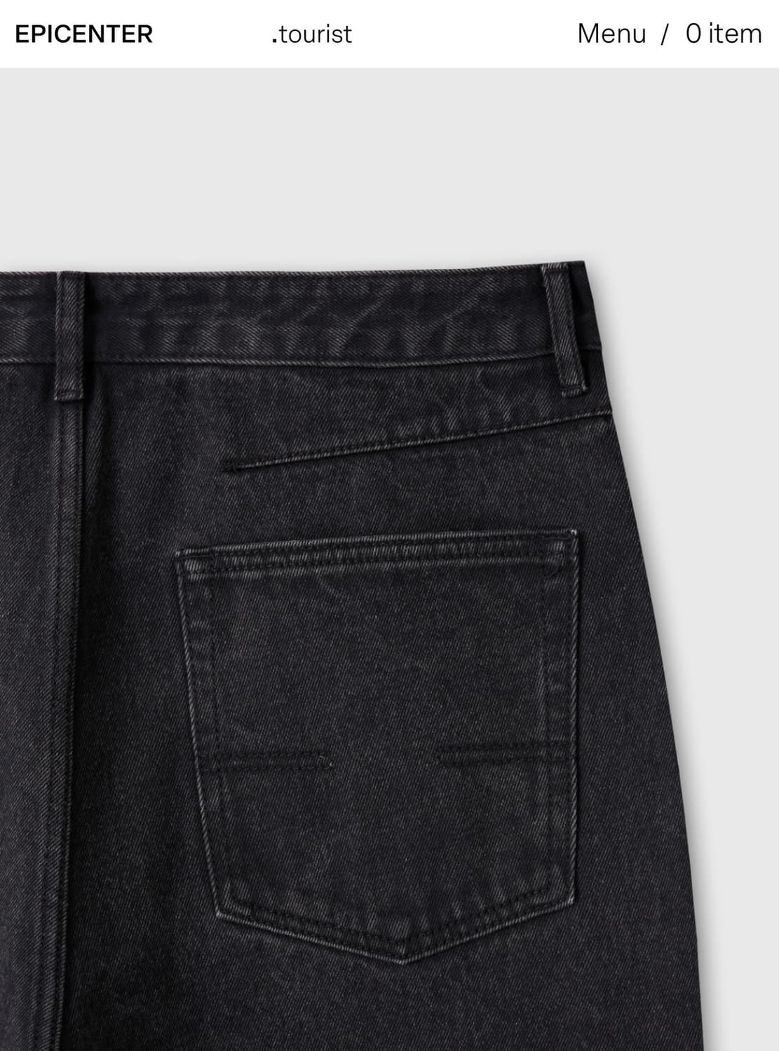 에피센터 투어리스트 // 다트 요크 진 (black 상품이미지3