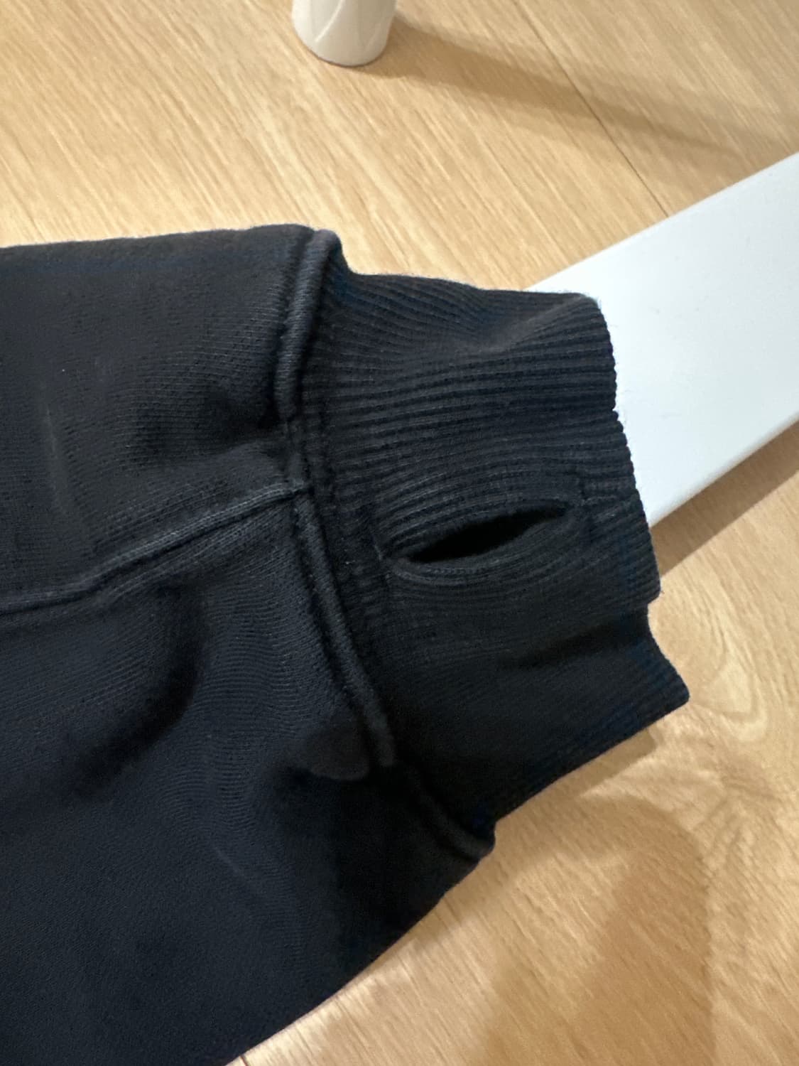 노매뉴얼 stamped logo hoodie-black팝니다 상품이미지2