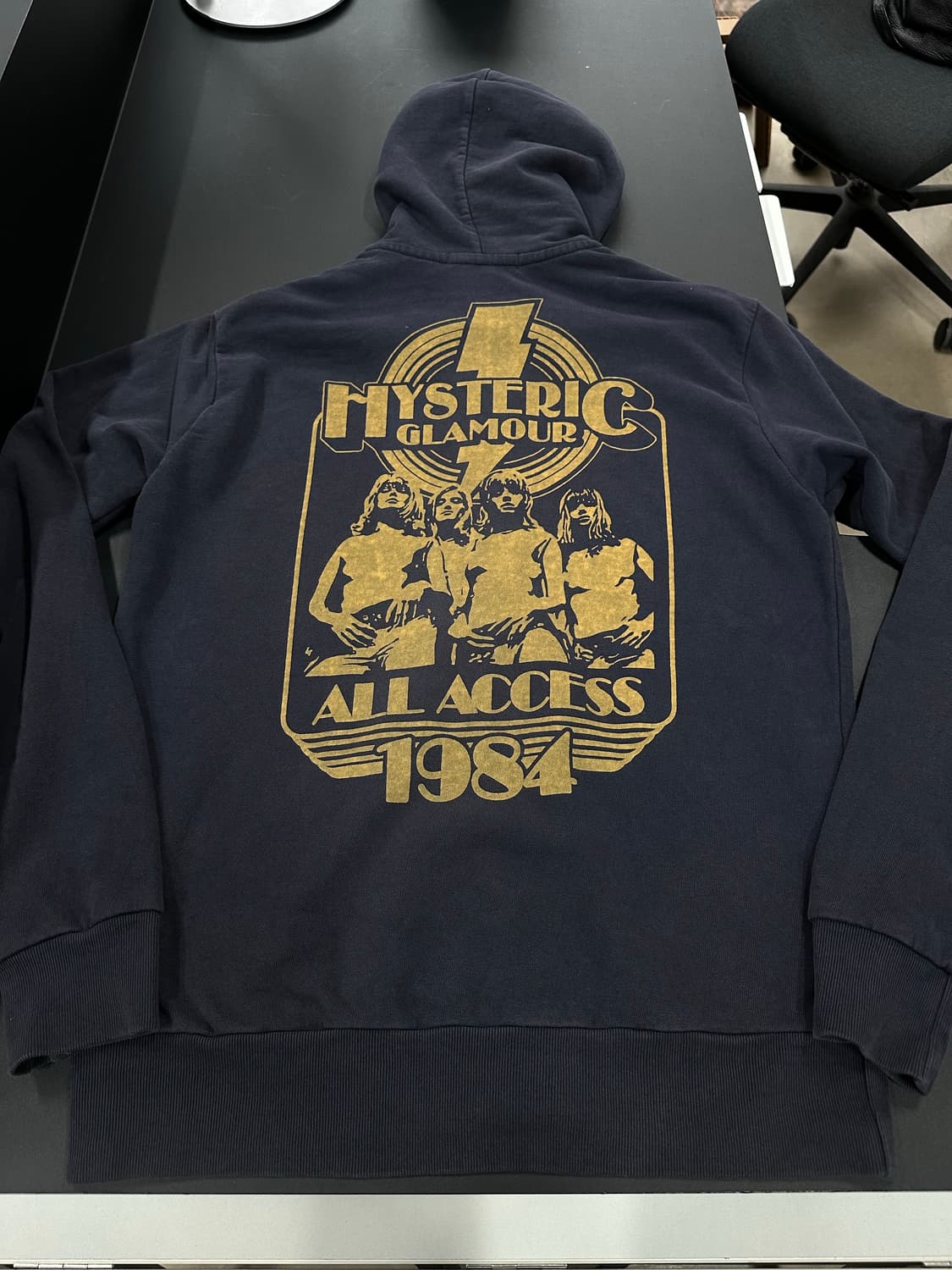 히스테릭글래머 히스걸밴드1984 빅 백로고 후드집업 상품이미지5