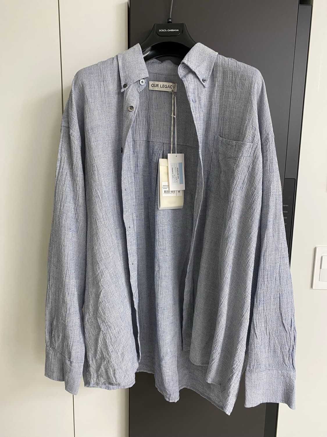 아워레가시 Borrowed BD 셔츠 미드 블루 48 상품이미지1