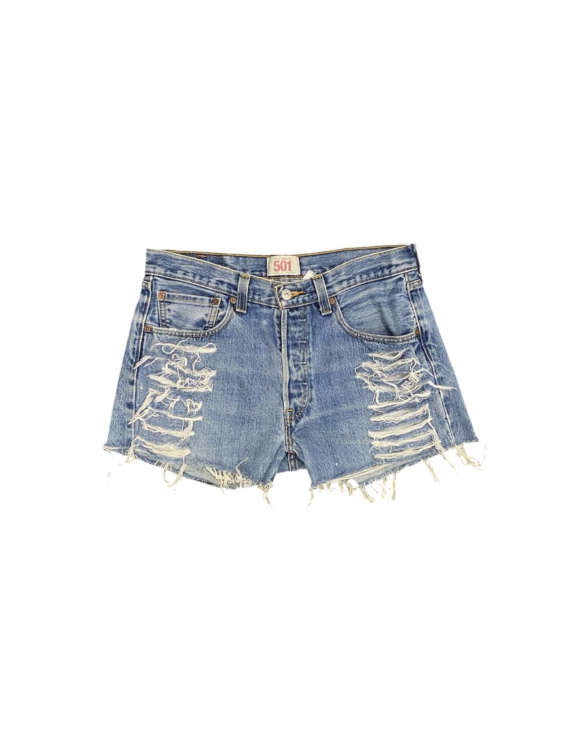 Levi’s 501 데미지 디테일 데님 숏츠 상품이미지1