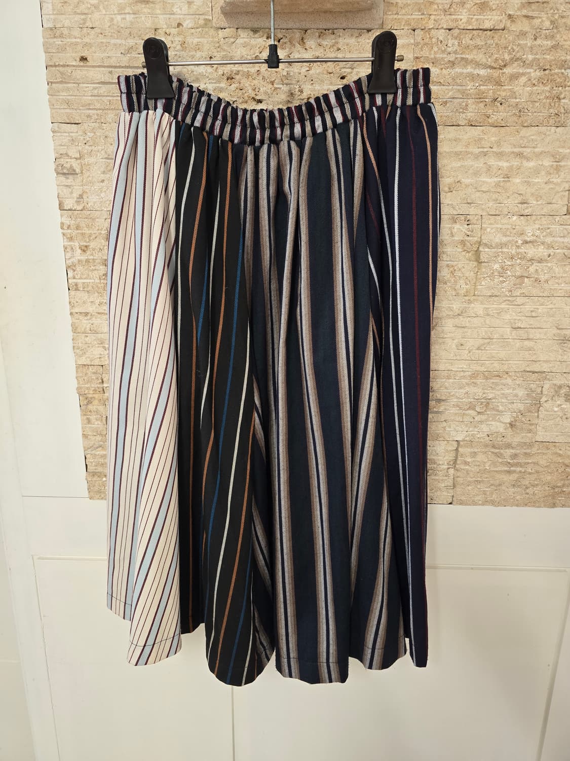 nor 스트라이프 배색 롱 스커트 L 상품이미지3