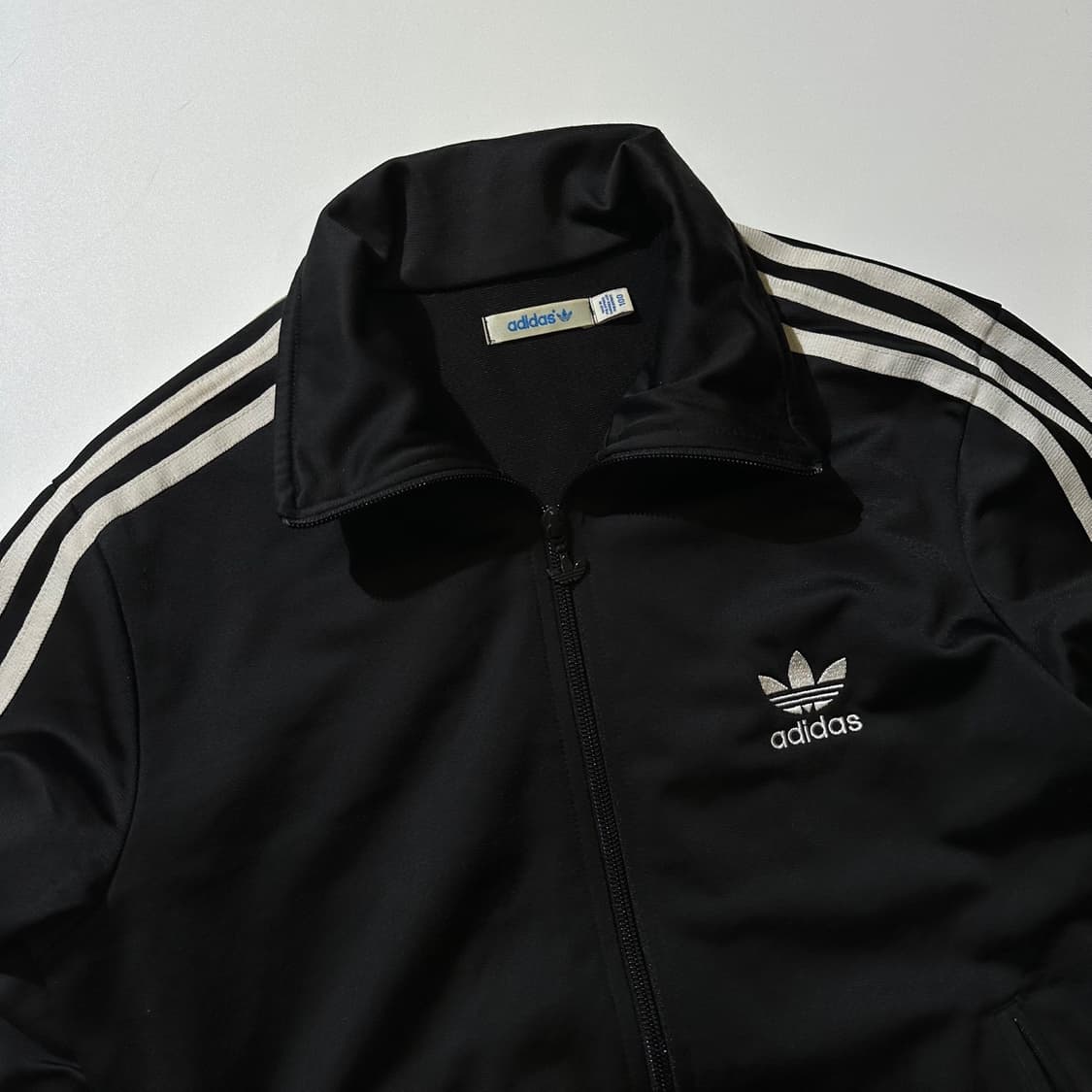 아디다스 파이어버드 빅로고 트랩탑 져지 자켓 블랙 상품이미지5