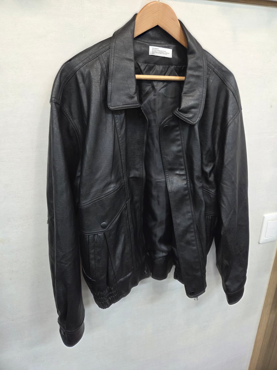 파르티멘토 투웨이 레더 봄버자켓 L 오버핏  상품이미지5