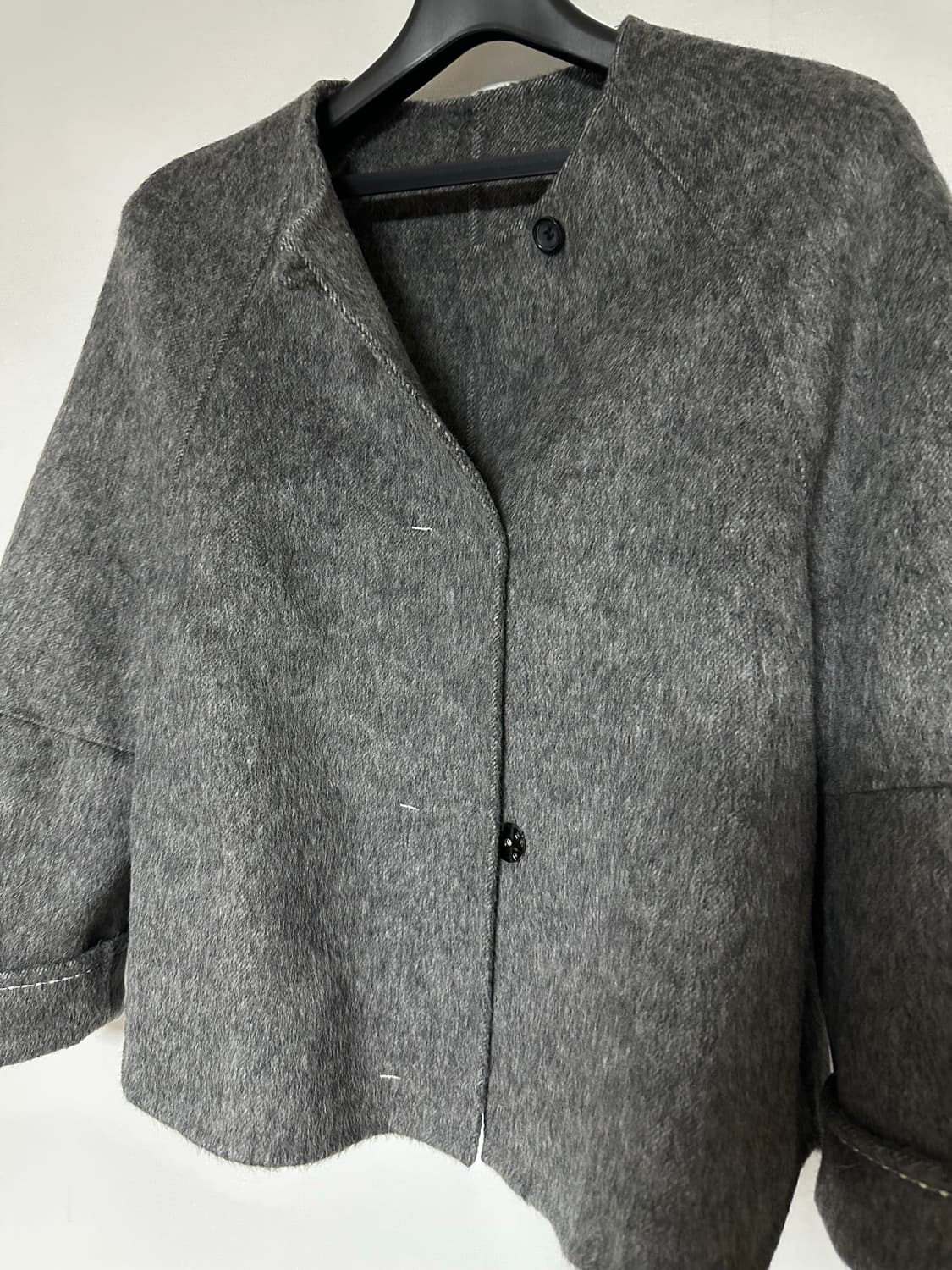 회색 모직 자켓 상품이미지2