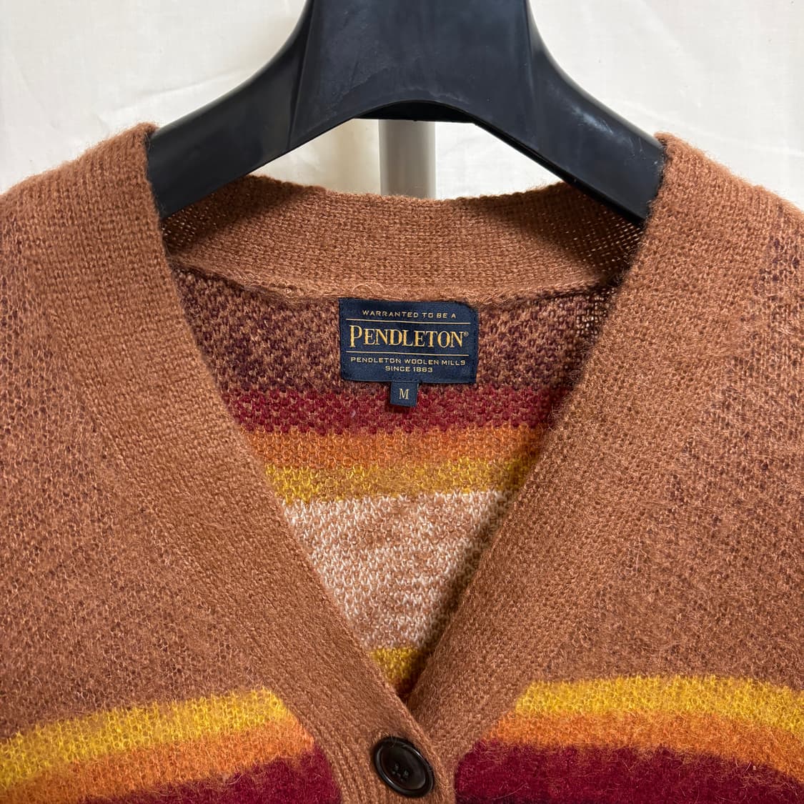펜들턴 나바호 패턴 울 가디건 / 브라운, M 상품이미지3