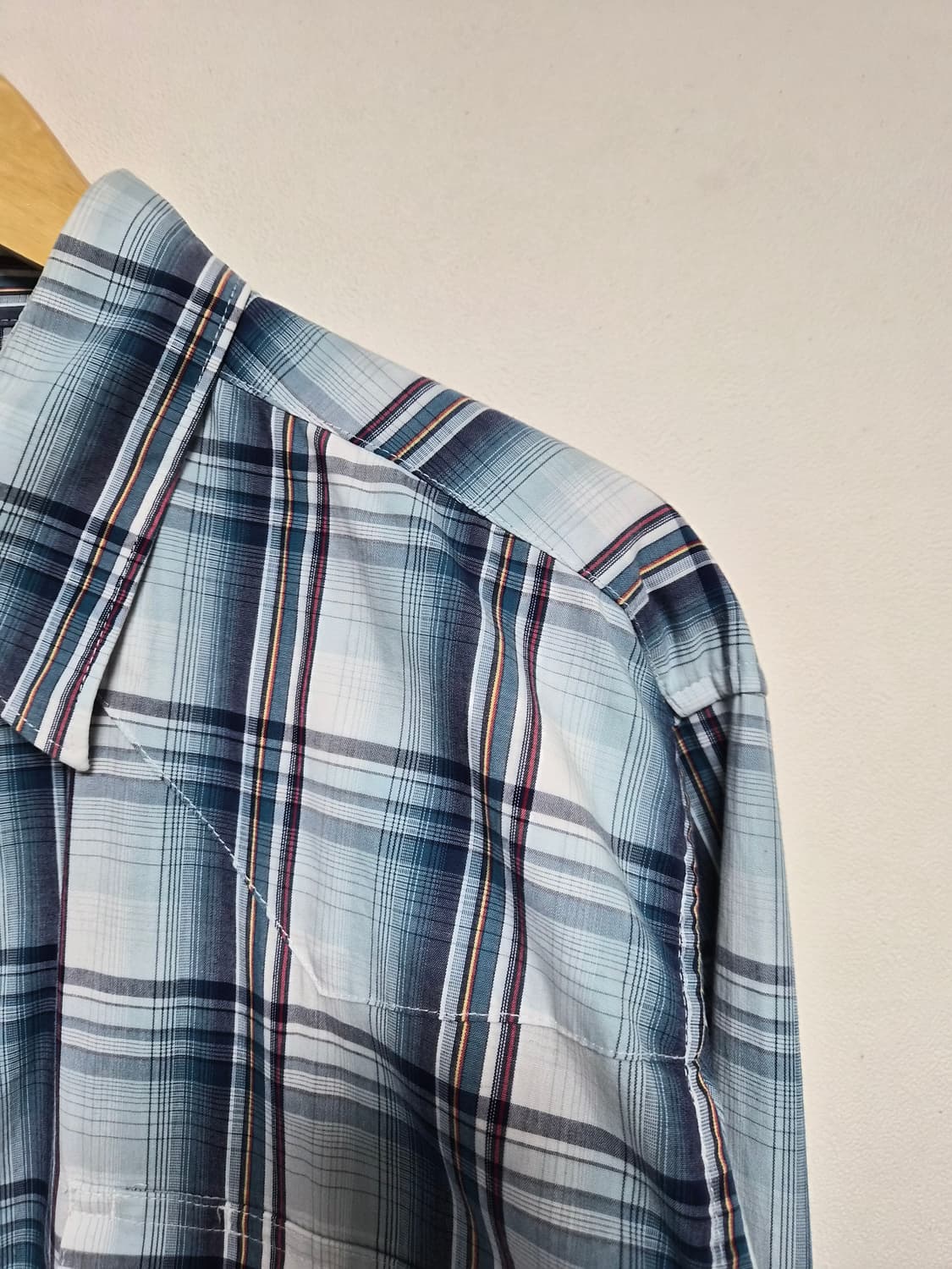 랭글러Wrangler 체크 웨스턴 셔츠 XL - S393 상품이미지3