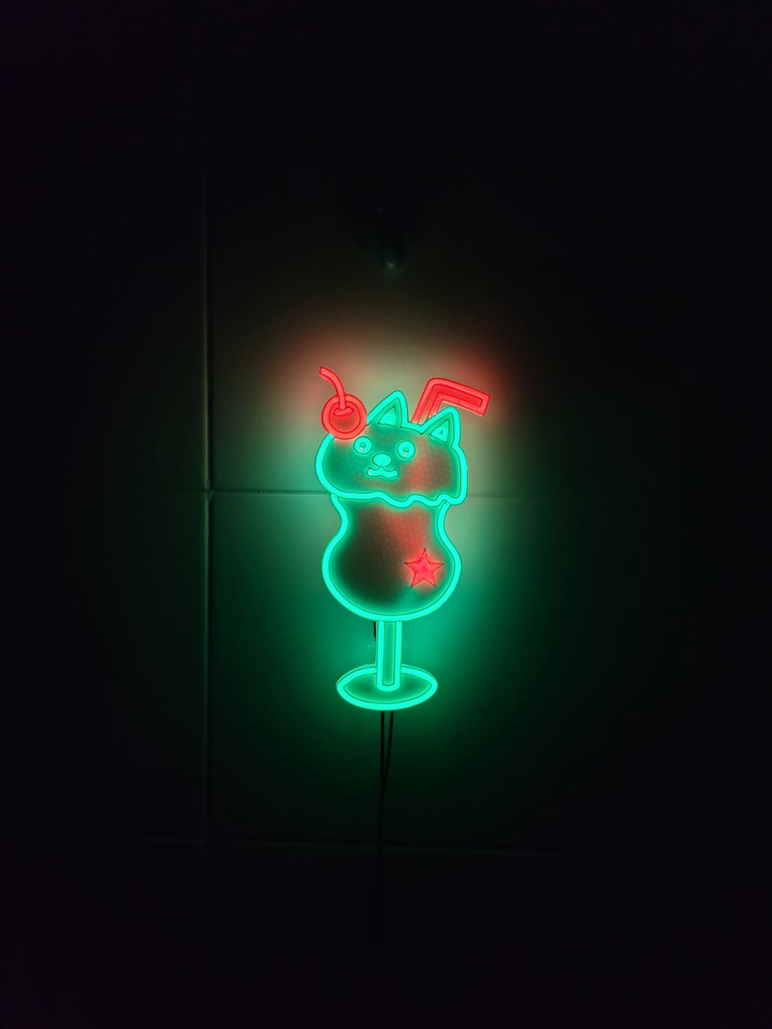 고양이 메론소다 네온사인 led 램프 무드등 상품이미지3