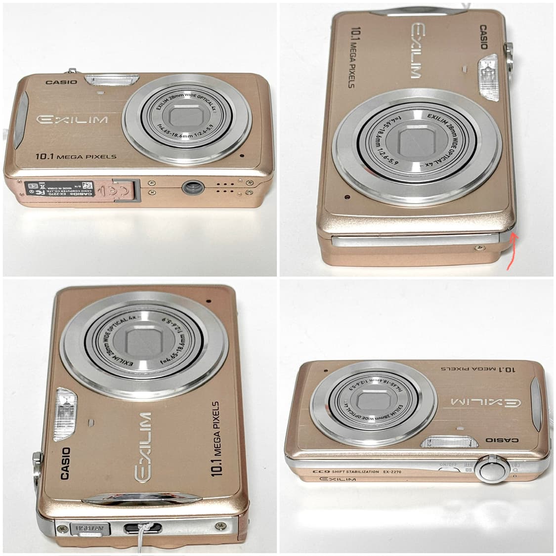 카시오 엑슬림 Z270 로즈골드 빈티지디카 상품이미지7