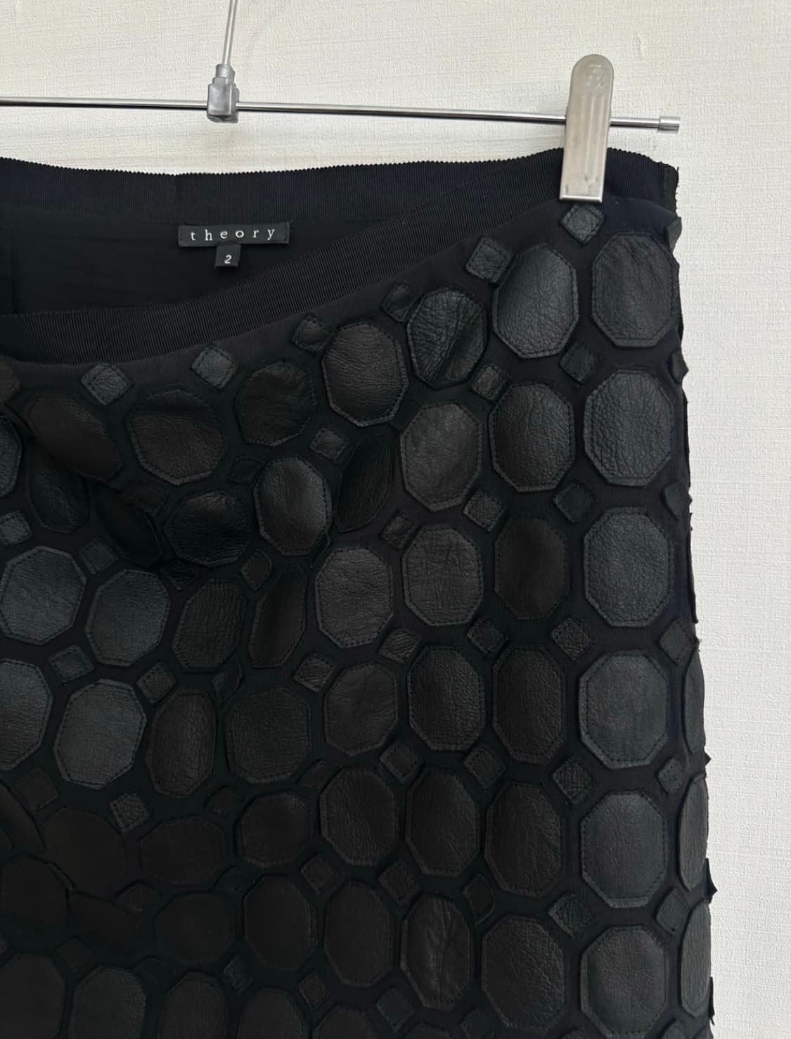 theory black leather skirt 상품이미지3