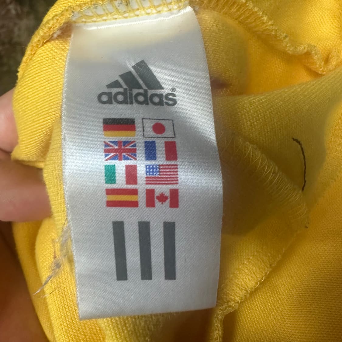 아디다스 퍼포먼스로고 블랙삼선 옐로우트랙탑져지 95 상품이미지4