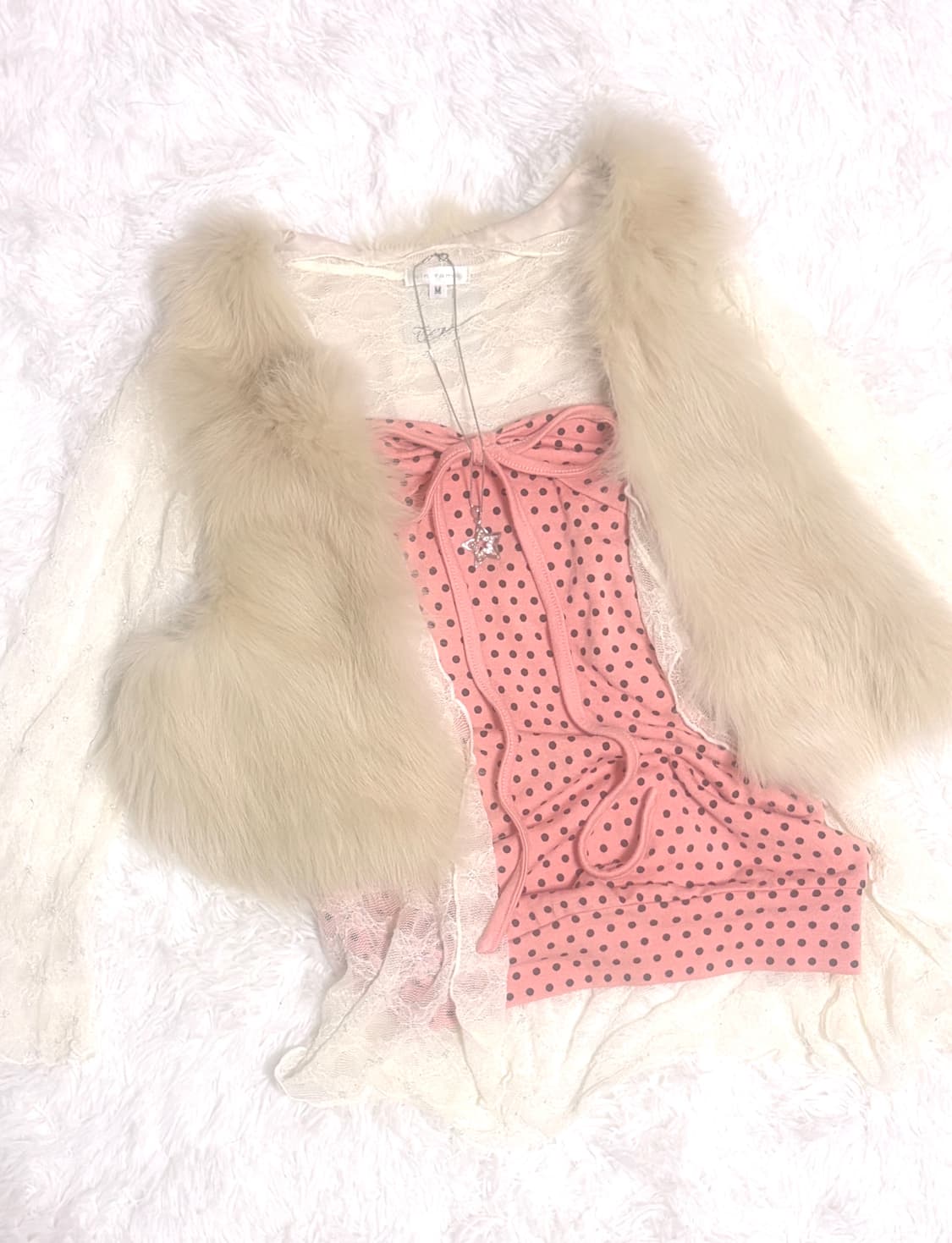 여우퍼 조끼 여우털 100% 베스트 상품이미지3