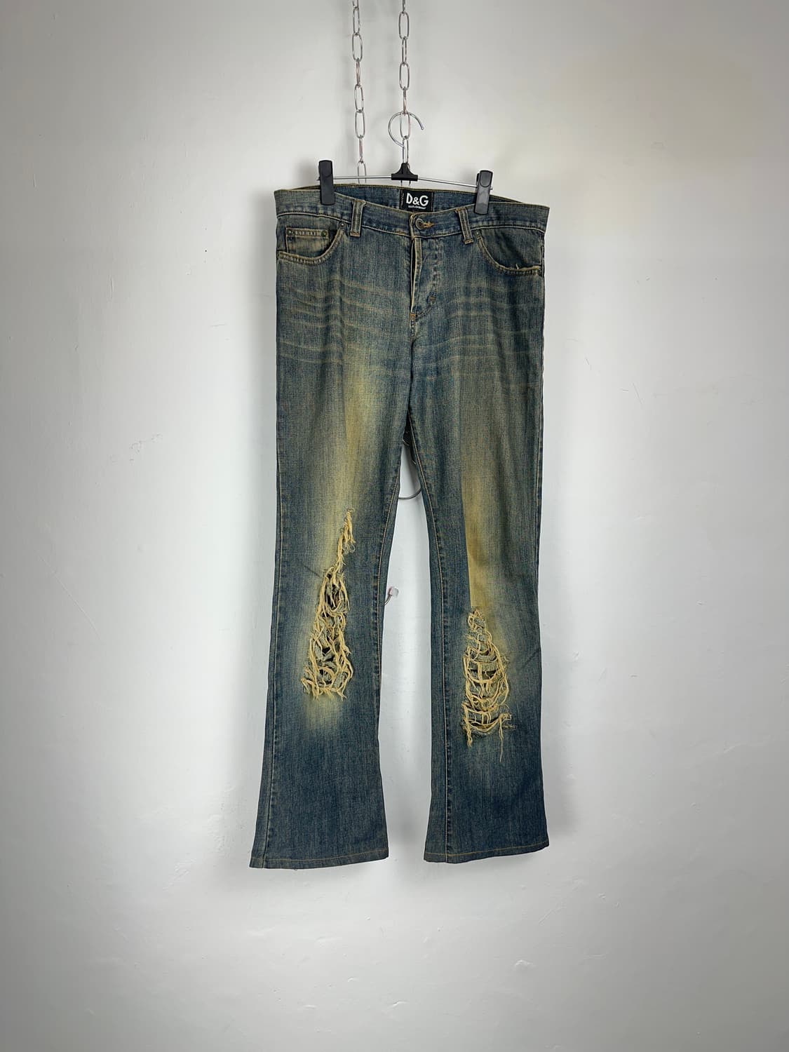 D&G 2000s Distressed Bootcut Denim Jeans 상품이미지4