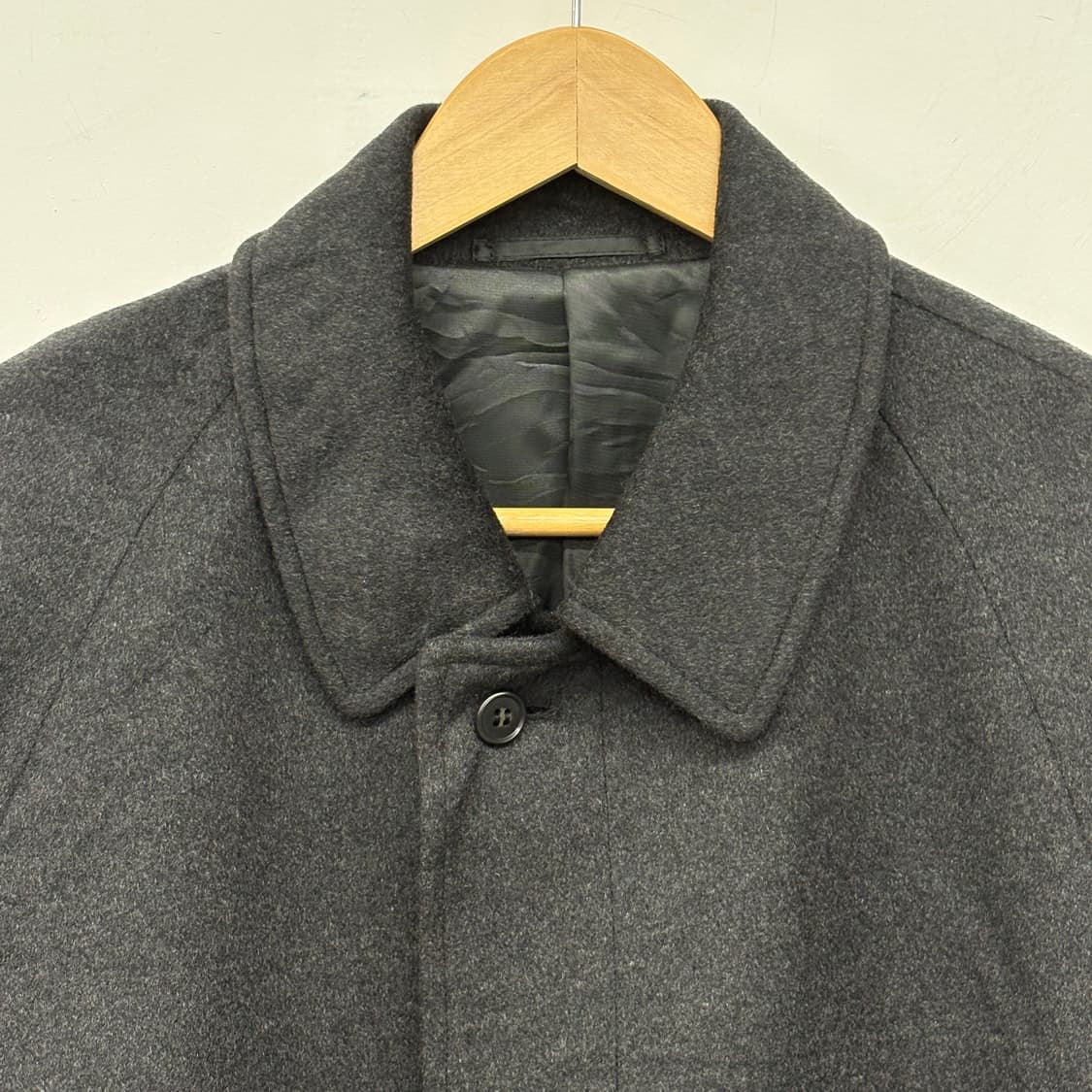 빈티지 캐시미어 100% 블랙 롱 코트 남/M 상품이미지2