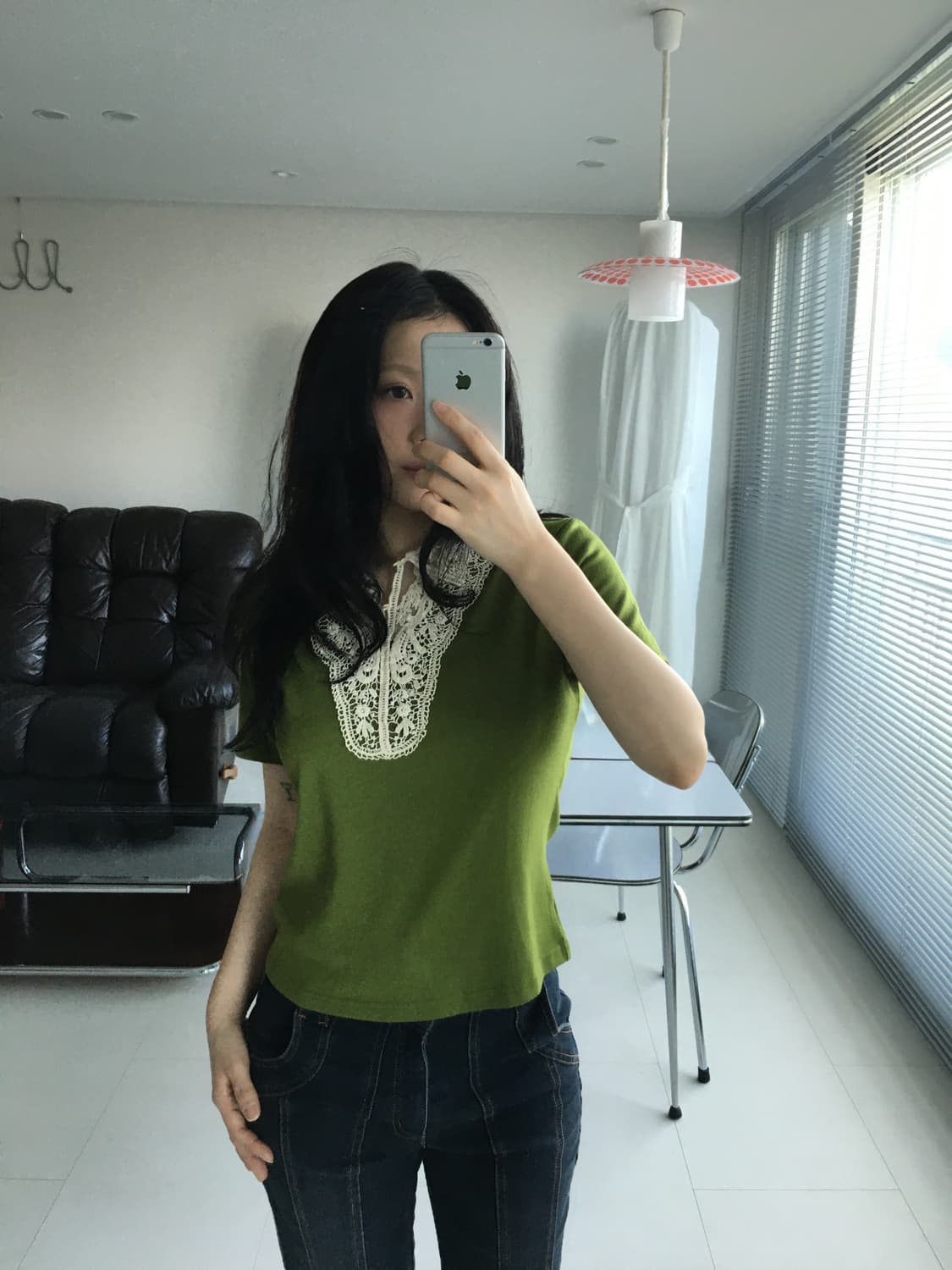 lace collar tee 상품이미지2