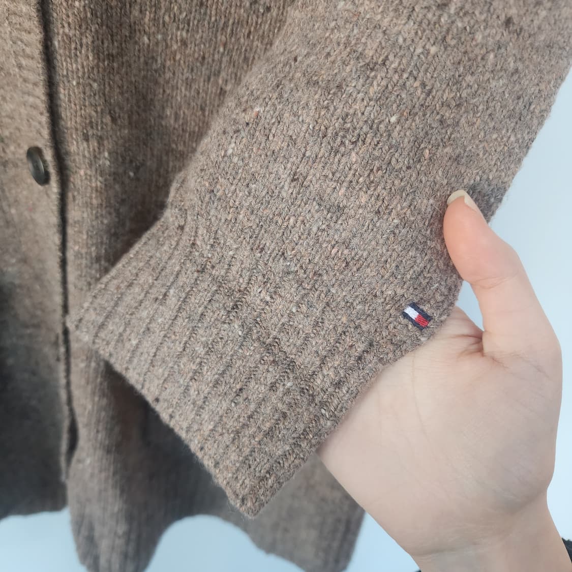 타미힐피겨 브라운 롱 가디건 상품이미지4