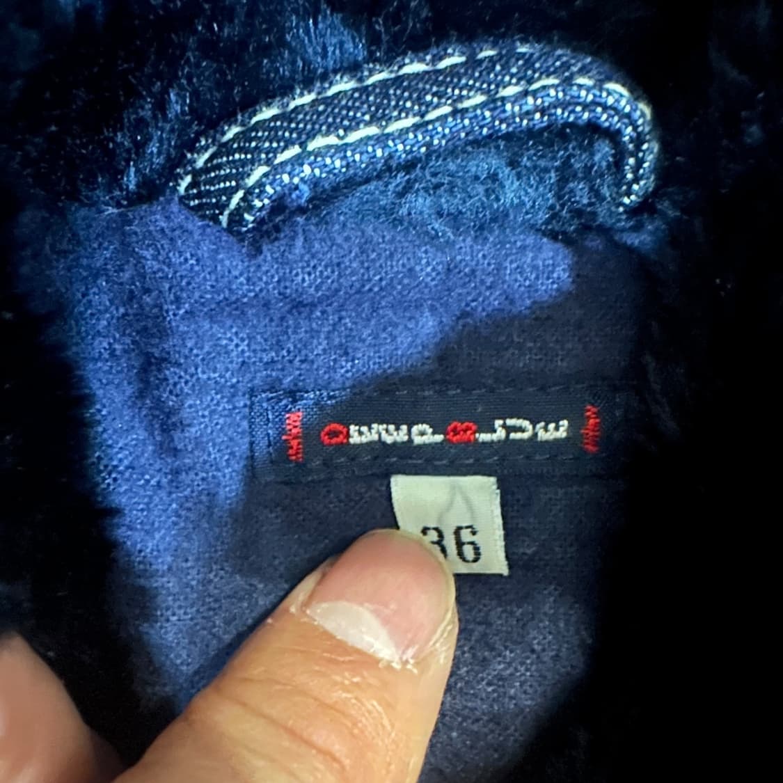 딥블루 데님 야상 점퍼 상품이미지5