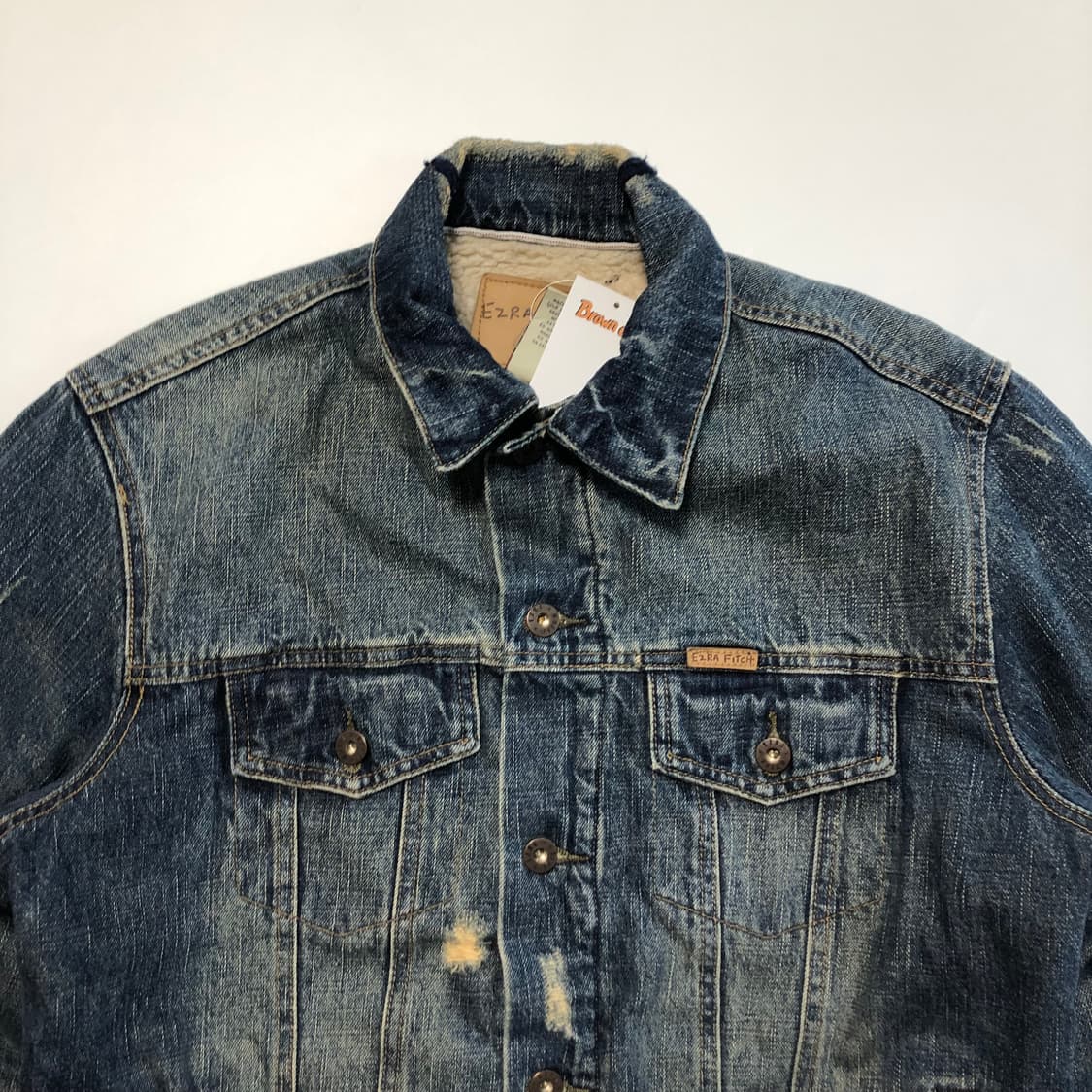 아베크롬비  Ezra fitch 데님 쉐르파 자켓  상품이미지4