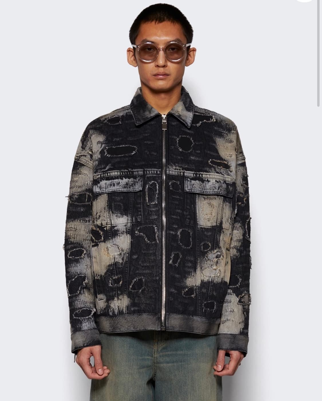 지방시 데미지드 데님 자켓 L 상품이미지7