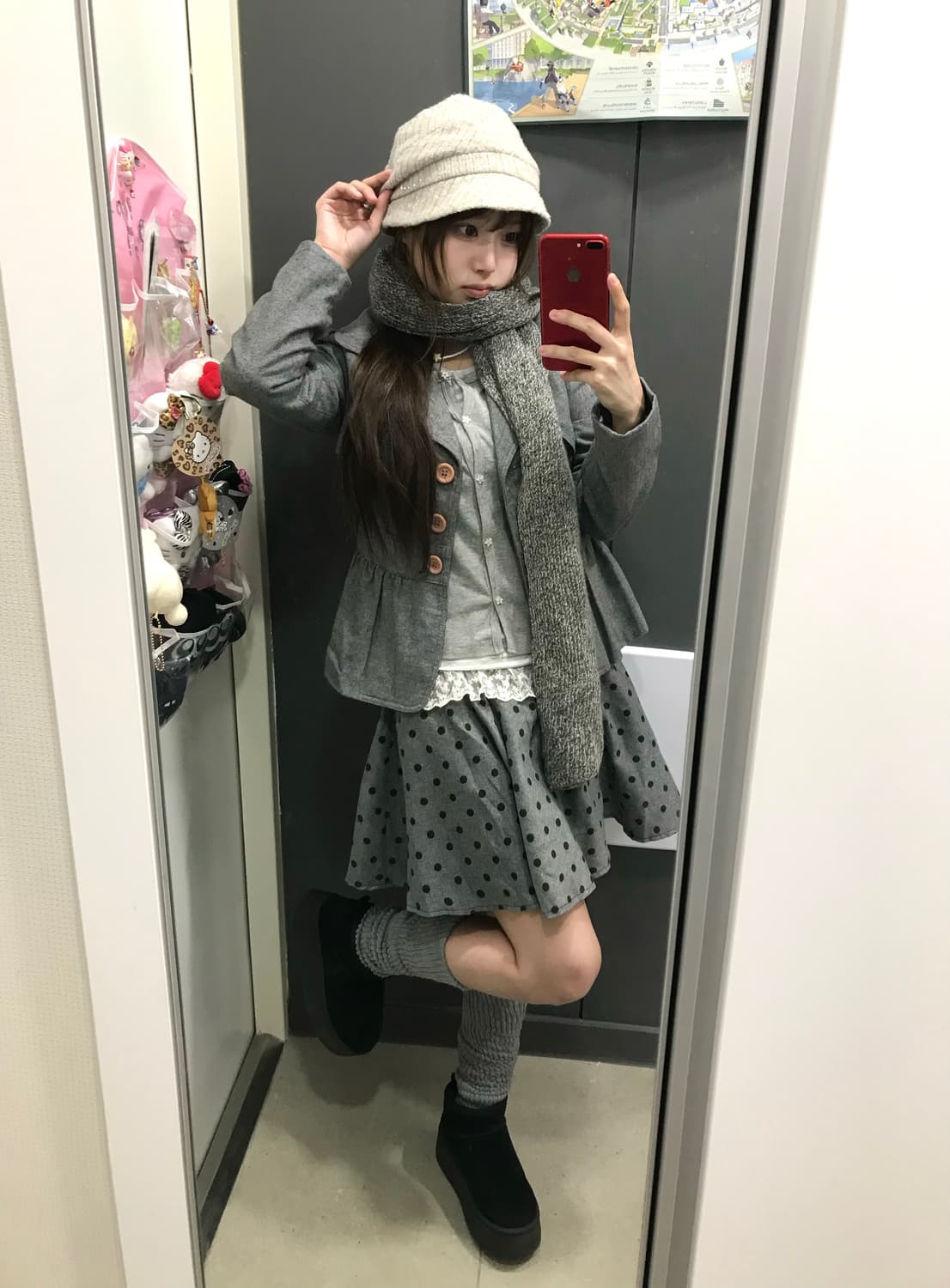 데일리 그레이 니혼진 프레피 도트 코디세트 상품이미지1