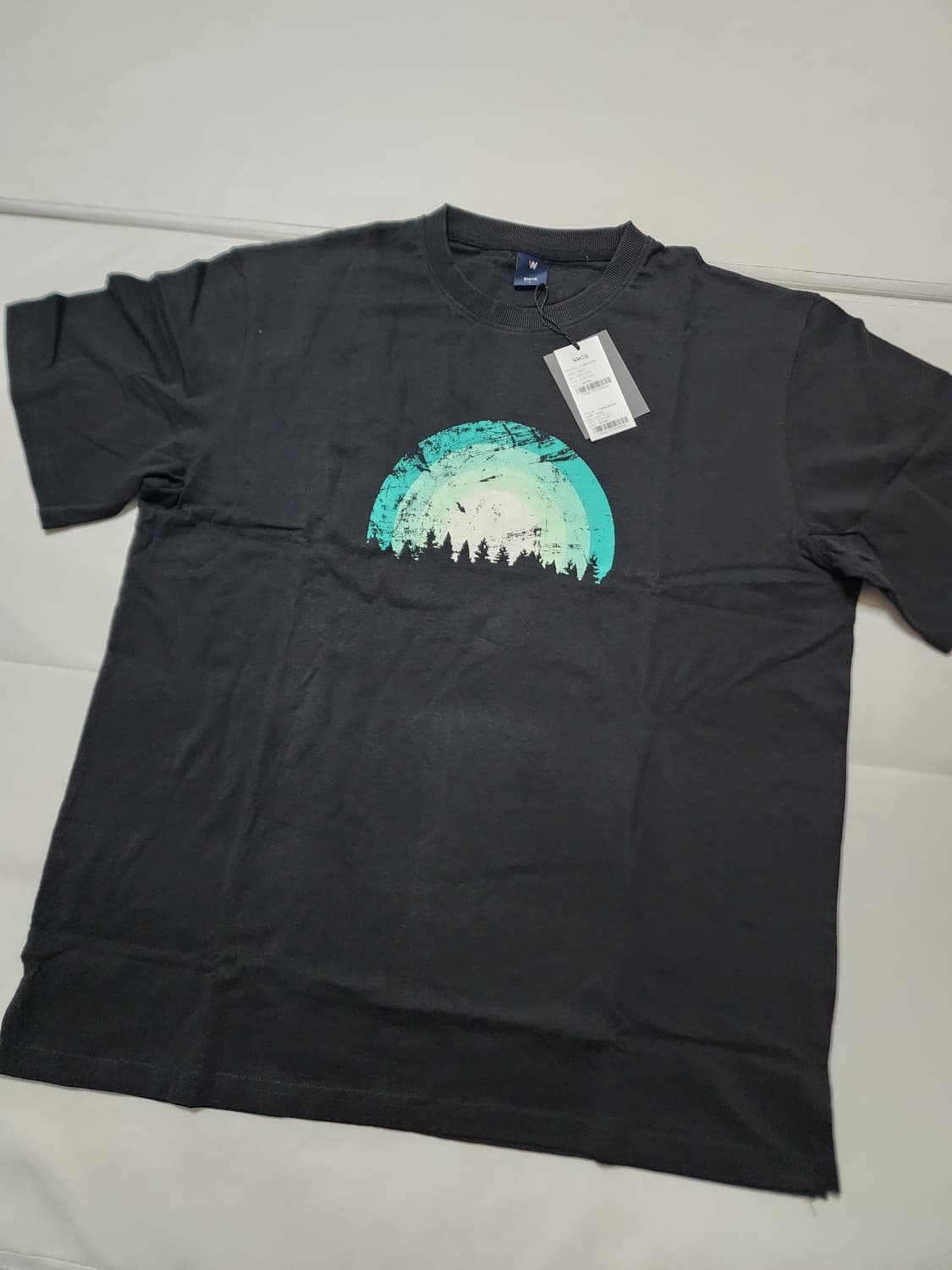 스위브반팔티셔츠블랙L 상품이미지1