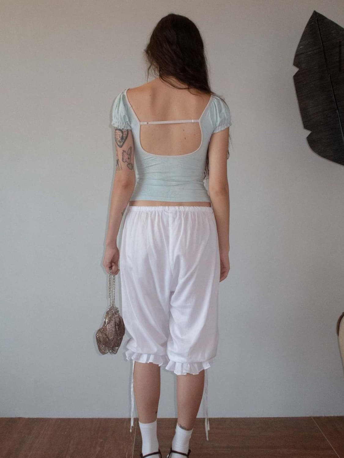 스컬프터 -Tourist Scoop Back Tee Baby Blue티 상품이미지2