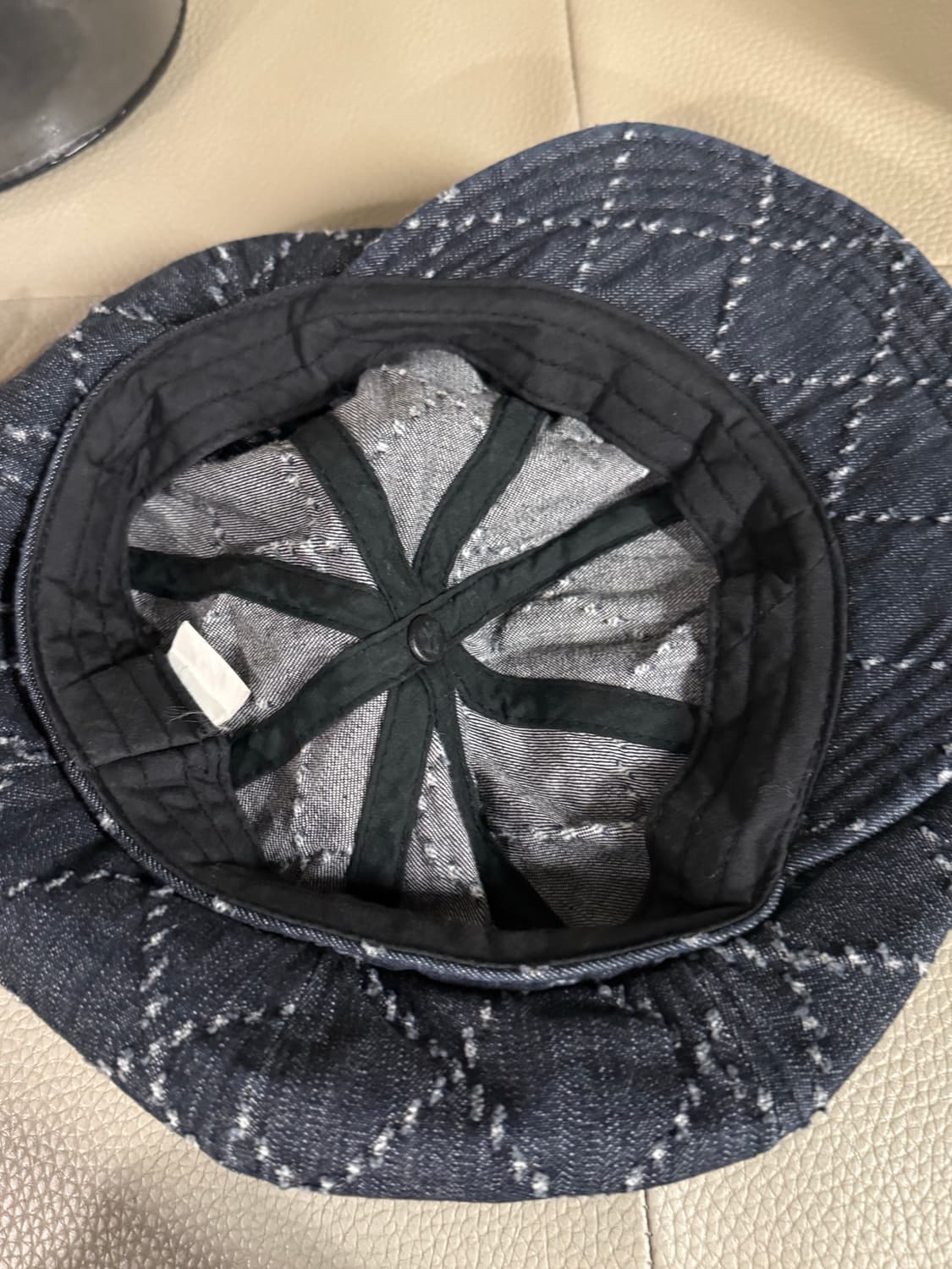 Stitch point denim newsboy cap 상품이미지3