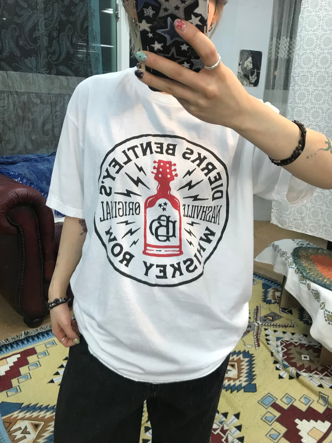 USA 빈티지 빅프린팅 반팔티  상품이미지2