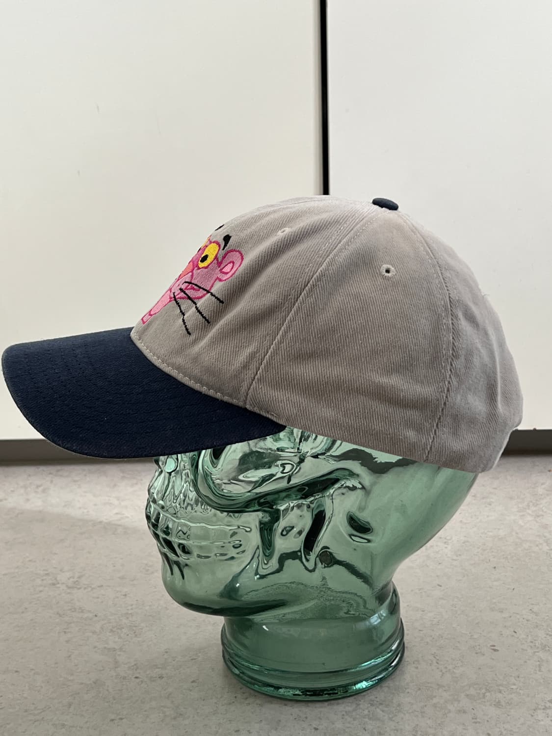 빈티지 90s 핑크팬더 스냅백 베이지/네이비 상품이미지3