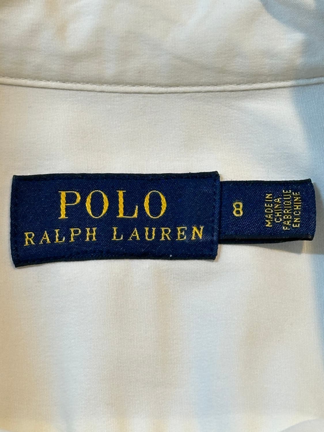 폴로 랄프로렌 신형 네이비포니 솔리드 셔츠 화이트 8호 상품이미지5