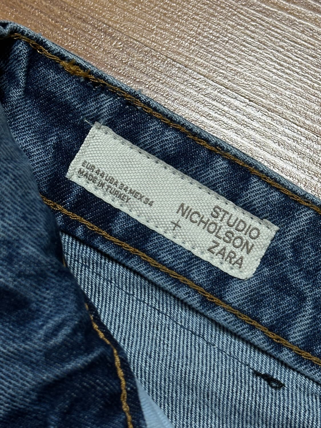 [새제품] 자라 x 스튜디오니콜슨 와이드핏 데님 34 상품이미지3