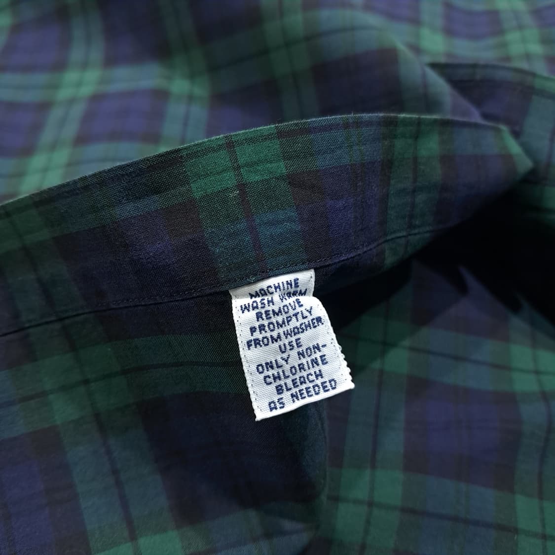 CL500 L 폴로 90s 말레이시아판 코튼 블랙워치 레드포니 셔츠 상품이미지5