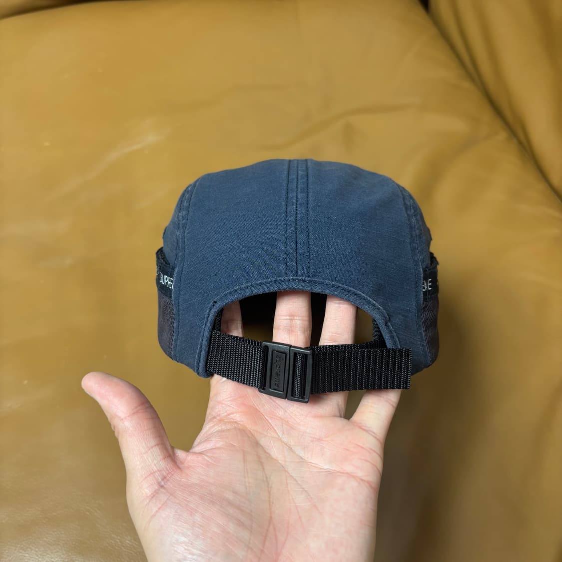 Supreme 슈프림 23fw 메쉬 포켓 네이비 캠프캡 모자 (Navy) 상품이미지7