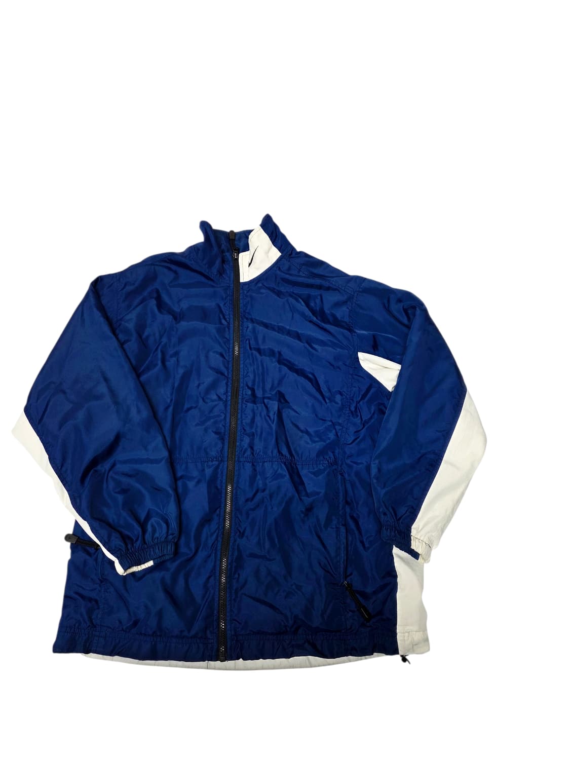 [나이키] 올드스쿨 타원로고 다크네이비 화이트 배색 바람막이 95(M) 상품이미지1