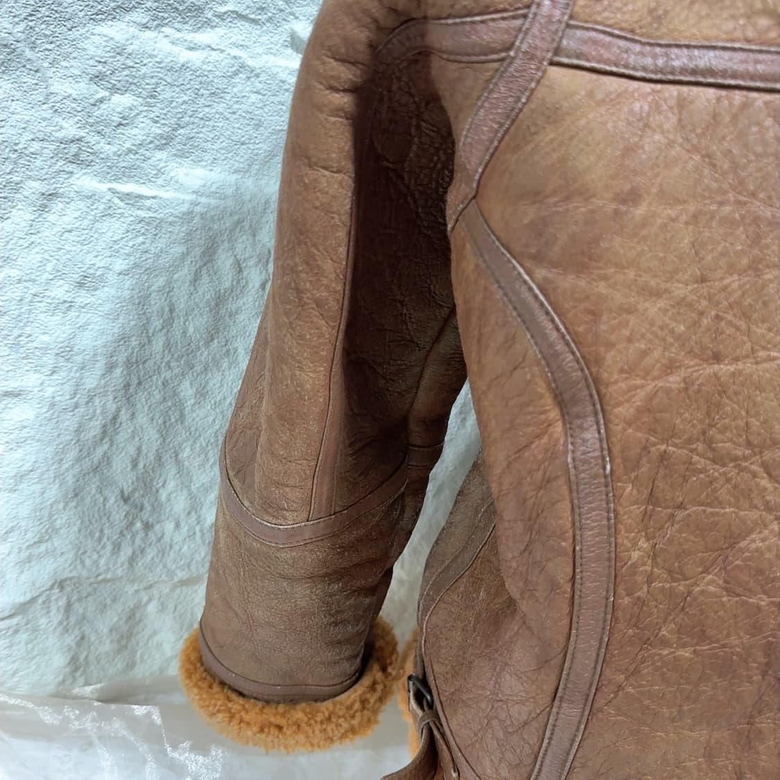 빈티지 양가죽 메리노 양털 코트 무스탕 상품이미지7