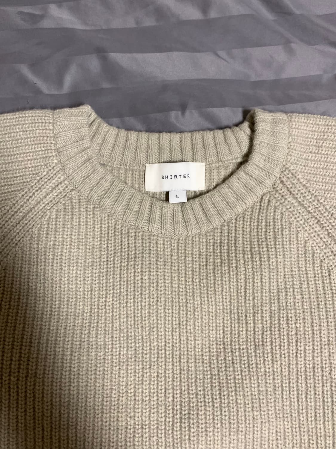 셔터 울 청키니트 상품이미지2