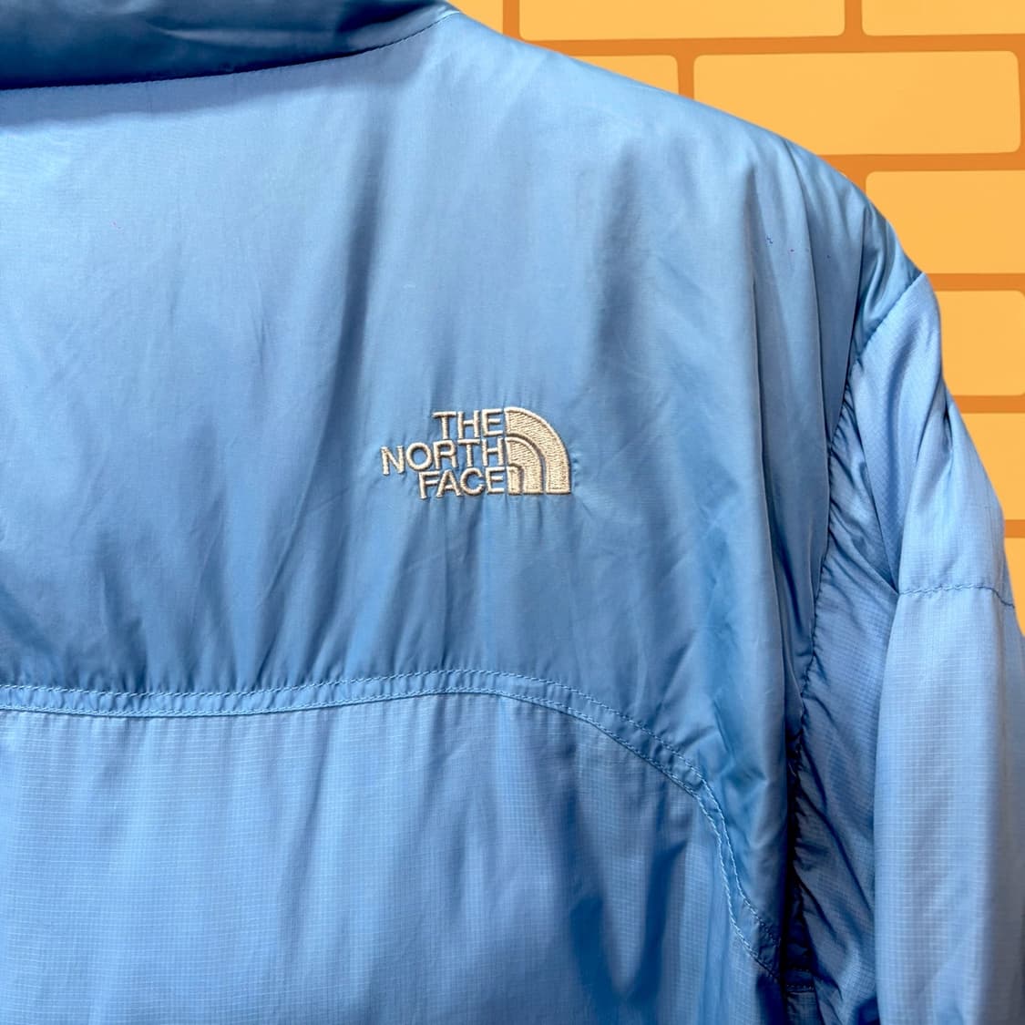 노스페이스 스카이블루 패딩 다운 자켓 (M) 상품이미지4
