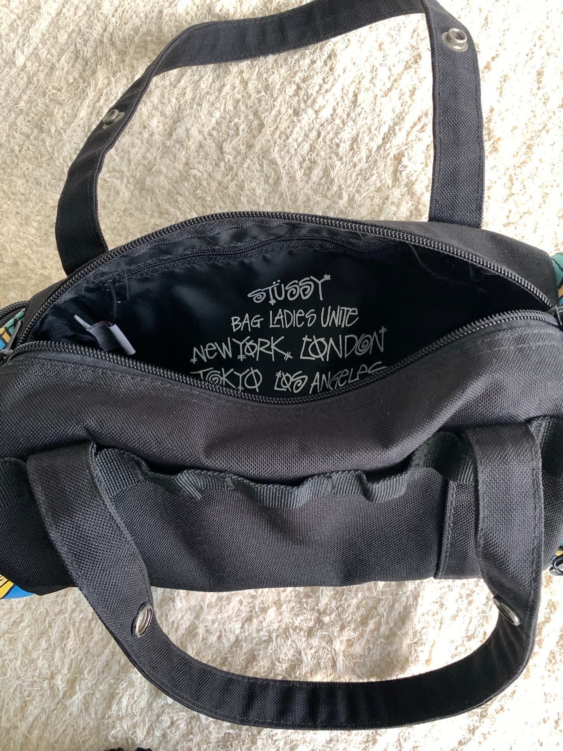 00's stussy 스투시 미니 보스턴 백 상품이미지4