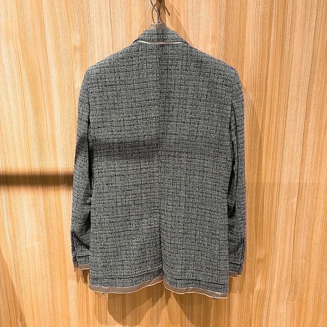 (정품/새상품) 미하라 야스히로 여성 체크 부클 싱글 블레이저 자켓 상품이미지2