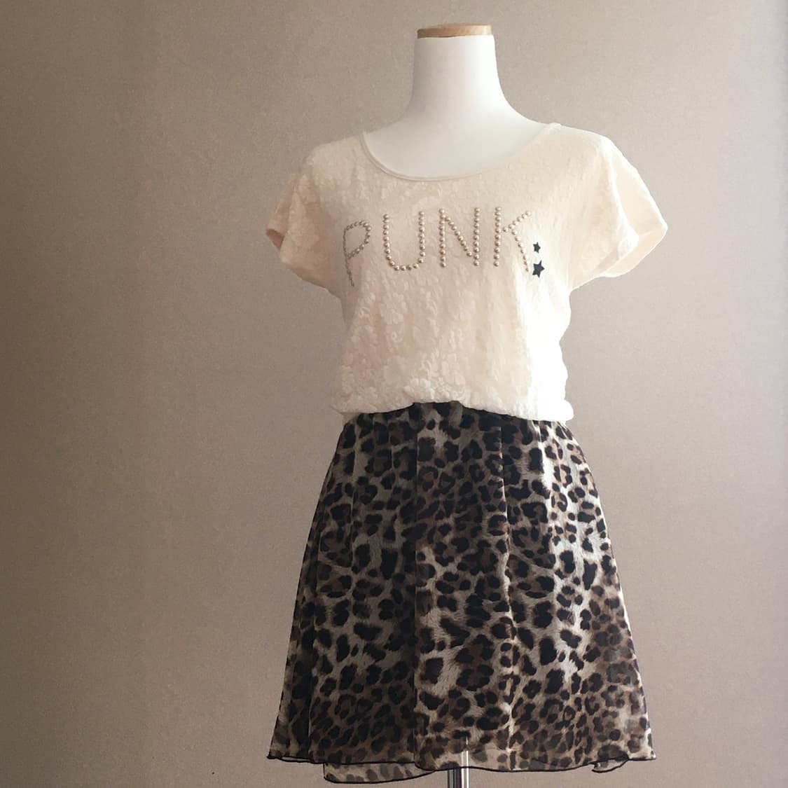 INGNI 갸루 호피 원피스 상품이미지1